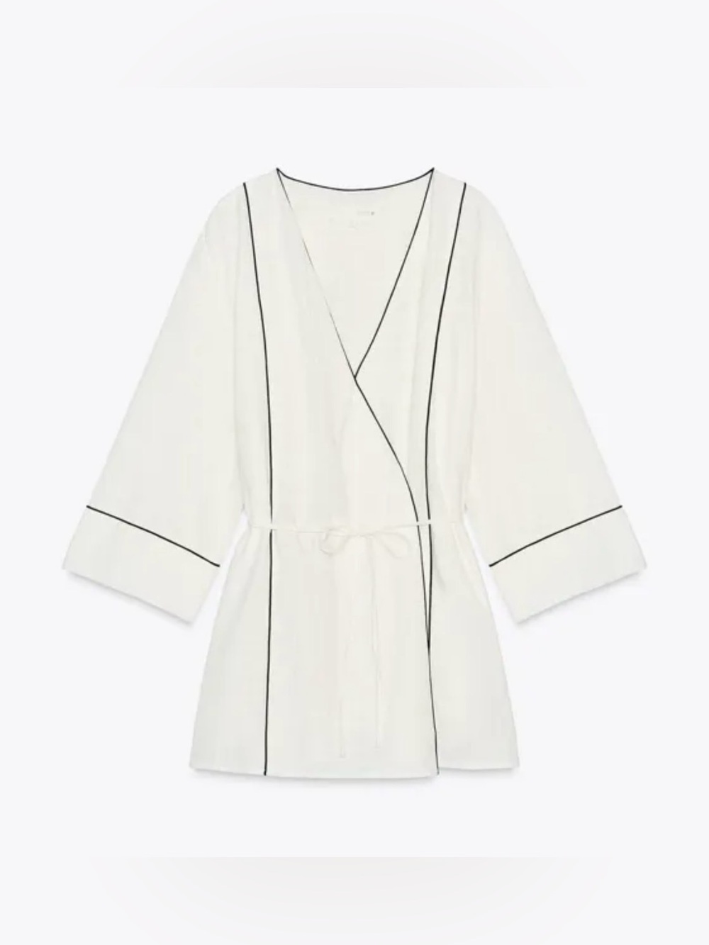 Zara Crossover Wrap jacket/ Kimono with Trims Very Good Condition